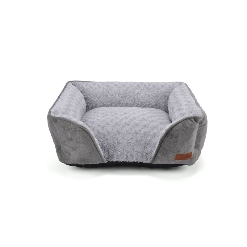 Rose Velvet Rectangle Pet bed 